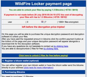wildfire ransomware
